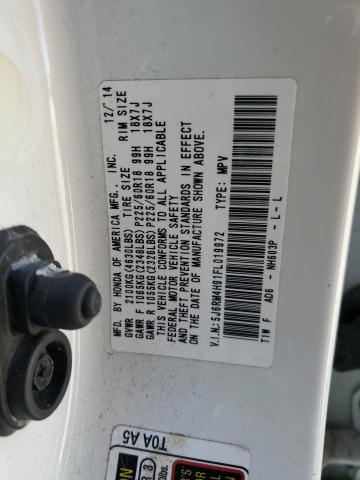 2015 HONDA CR-V TOURI - 5J6RM4H91FL019972