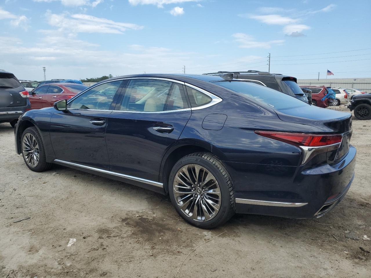 LEXUS LS 500 2018 blue  gas JTHB5LFF8J5003299 photo #3