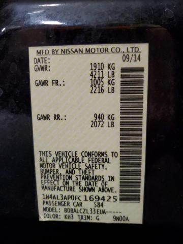 2015 NISSAN ALTIMA 2.5 - 1N4AL3AP0FC169425