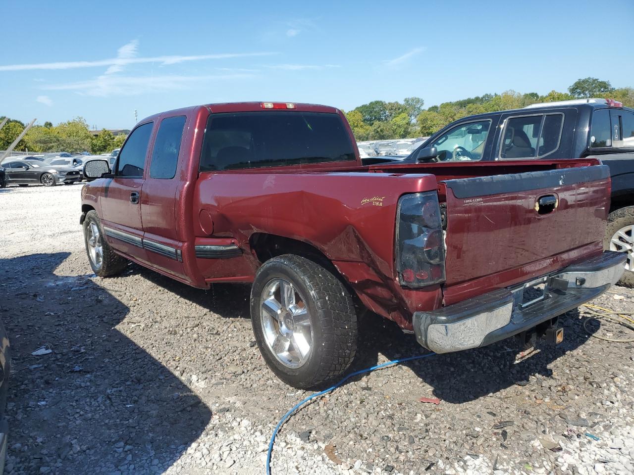 CHEVROLET SILVERADO 2002 maroon  gas 2GCEC19T921200317 photo #3