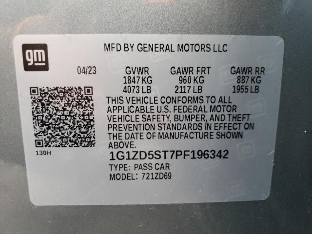 2023 CHEVROLET MALIBU LT - 1G1ZD5ST7PF196342