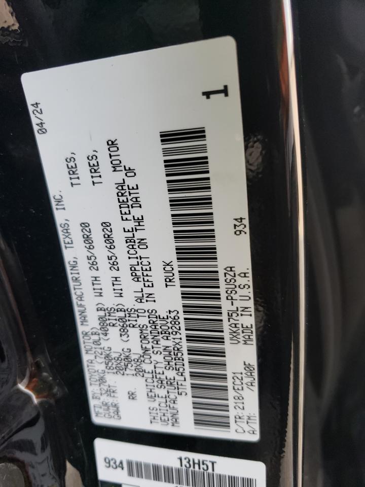 Lot #2955321576 2024 TOYOTA TUNDRA CRE