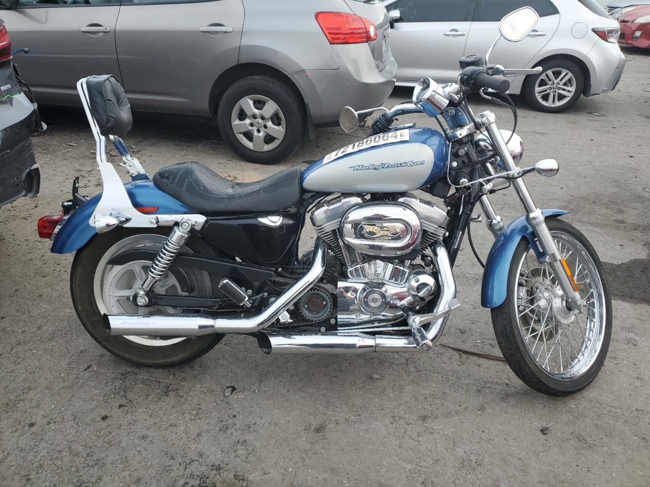 HARLEY-DAVIDSON XL883 C 2005 blue  gas 1HD4CJM135K402896 photo #1