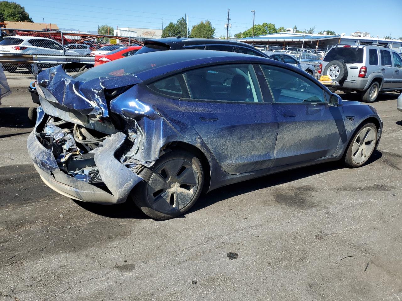 Lot #2907608665 2021 TESLA MODEL 3