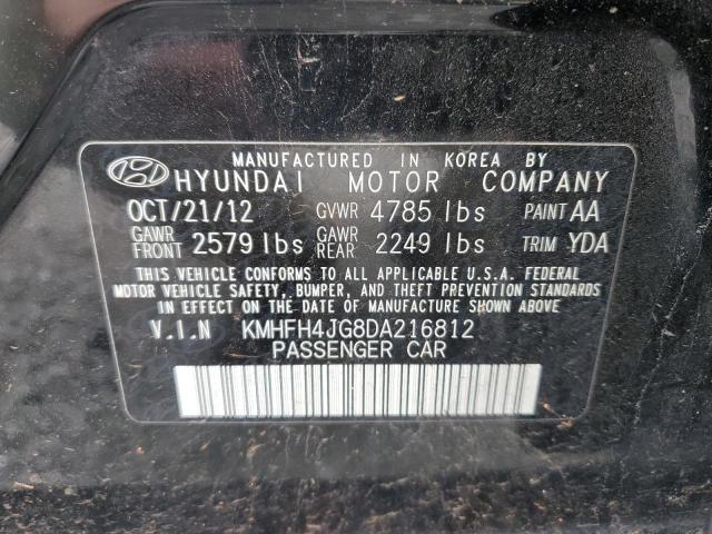 VIN KMHFH4JG8DA216812 2013 HYUNDAI AZERA no.12