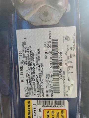 2016 FORD FUSION SE - 3FA6P0HD5GR175647