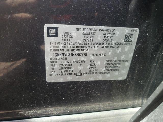 2017 GMC ACADIA ALL - 1GKKNVLS1HZ257278
