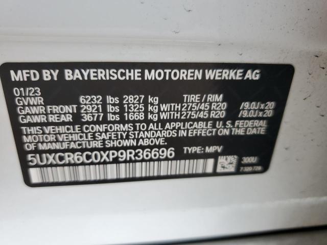 VIN 5UXCR6C0XP9R36696 2023 BMW X5, Xdrive40I no.13