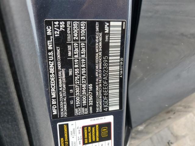 2015 MERCEDES-BENZ GL 450 4MA - 4JGDF6EE0FA523895