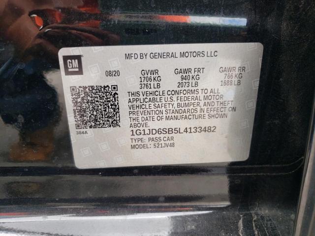 2020 CHEVROLET SONIC LT - 1G1JD6SB5L4133482