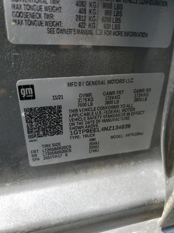 2022 GMC SIERRA LIM - 1GTP9EEL4NZ134839