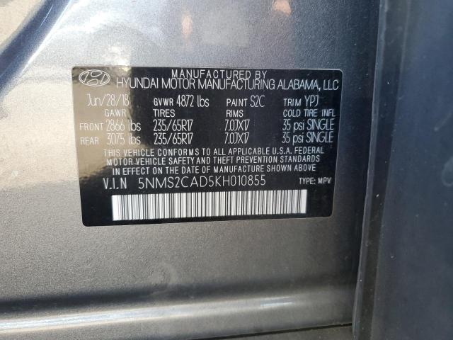 2019 HYUNDAI SANTA FE S - 5NMS2CAD5KH010855