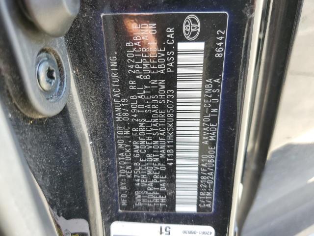 2019 TOYOTA CAMRY L - 4T1B11HK5KU850733