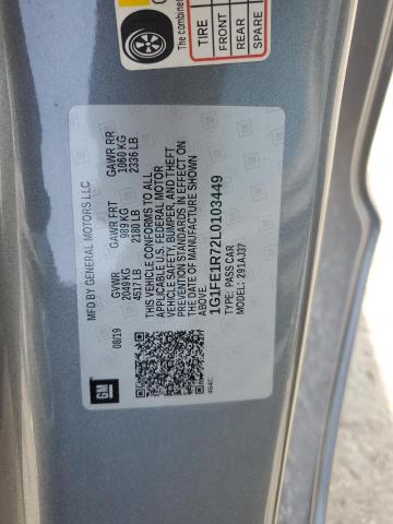 2020 CHEVROLET CAMARO LZ - 1G1FE1R72L0103449