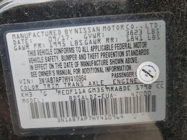 2017 NISSAN SENTRA - 3N1AB7AP7HY410964