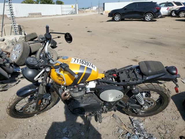 TRIUMPH MOTORCYCLE SCRAMBLER 2024 yellow  gas SMTD44G72RTBP1168 photo #4