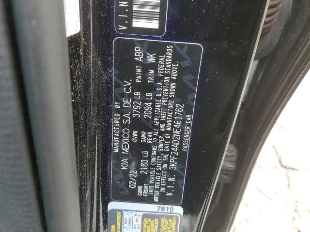 2022 KIA FORTE FE - 3KPF24AD2NE461762