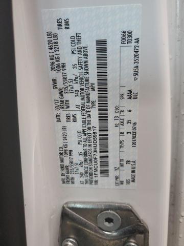 VIN 1FMCU0F73HUD59817 2017 Ford Escape, S no.13