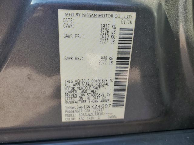 VIN 1N4AL3AP1GN324697 2016 Nissan Altima, 2.5 no.12