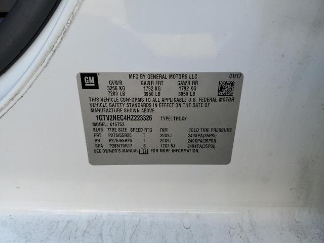 2017 GMC SIERRA K15 - 1GTV2NEC4HZ223326