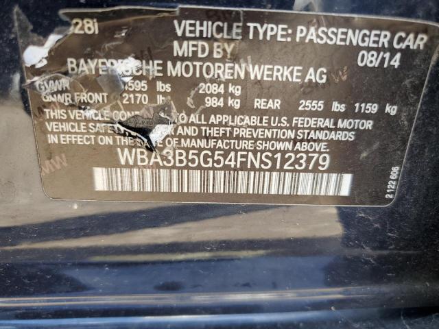 VIN WBA3B5G54FNS12379 2015 BMW 3 Series, 328 Xi Sulev no.12