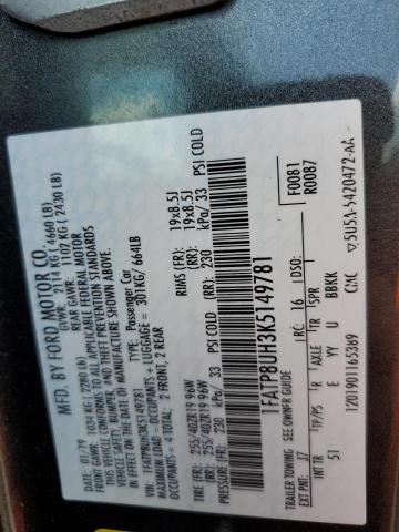 2019 FORD MUSTANG - 1FATP8UH3K5149781