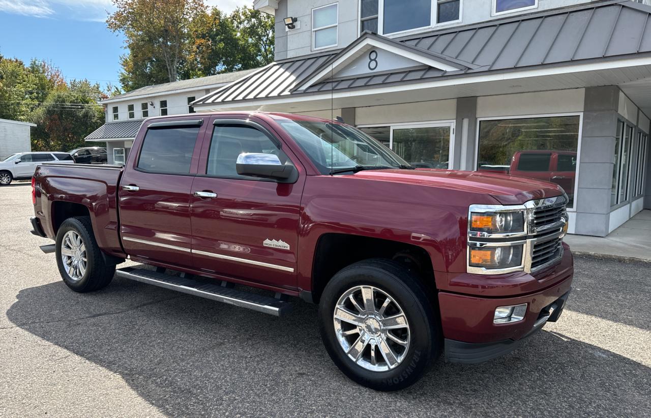 CHEVROLET SILVERADO 2014 red crew pic gas 3GCUKTEC7EG515886 photo #1