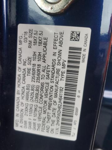 2018 HONDA CR-V EXL - 2HKRW2H82JH641182