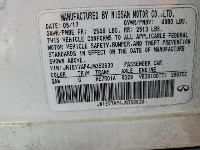2018 INFINITI Q50 LUXE - JN1EV7AP4JM350630