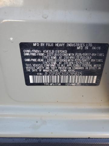 2016 SUBARU CROSSTREK - JF2GPABC6G8285615