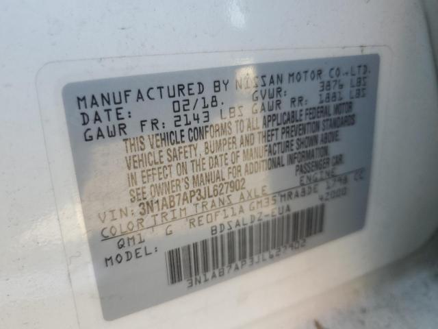 2018 NISSAN SENTRA S - 3N1AB7AP3JL627902