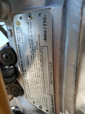 2019 APRILIA RSV4 1100 ZD4KEUA01KS000228