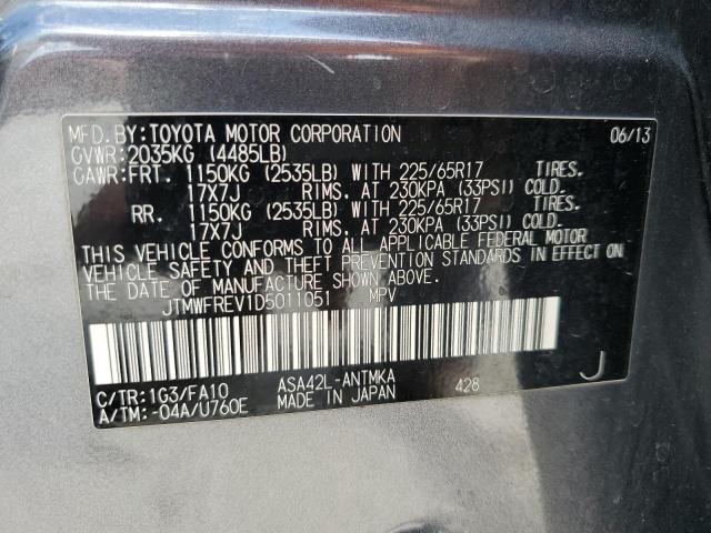 2013 TOYOTA RAV4 XLE JTMWFREV1D5011051  71761334