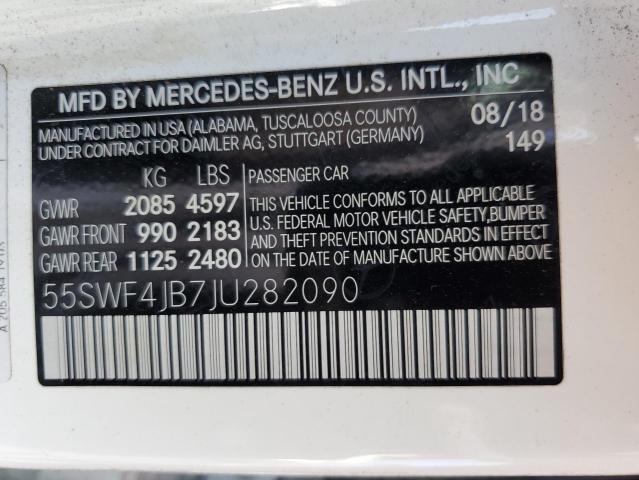 VIN 55SWF4JB7JU282090 2018 Mercedes-Benz C-Class, 300 no.12