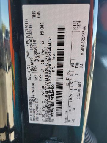2023 FORD F150 SUPER - 1FTFW1E81PFB20409