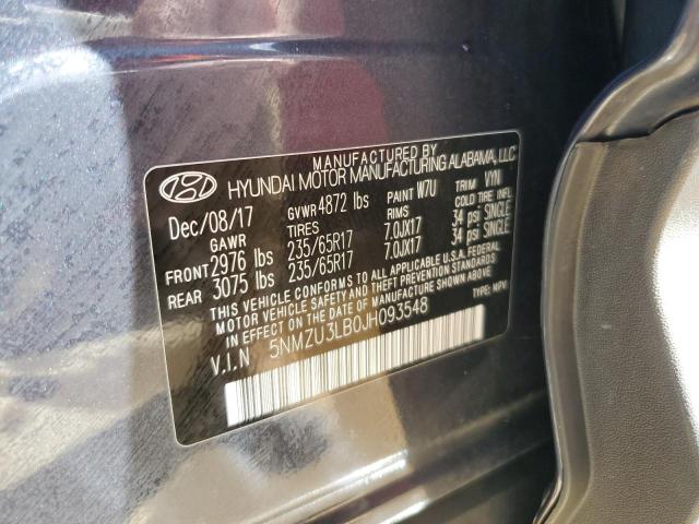 VIN 5NMZU3LB0JH093548 2018 Hyundai Santa Fe no.13