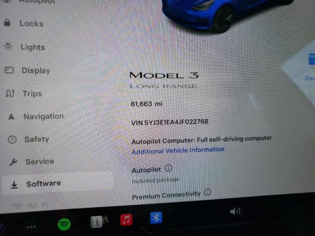 VIN 5YJ3E1EA4JF022768 2018 Tesla MODEL 3 no.9