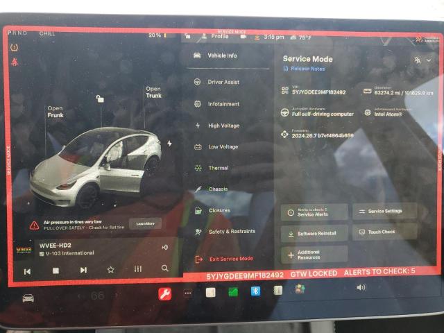 2021 TESLA MODEL Y - 5YJYGDEE9MF182492