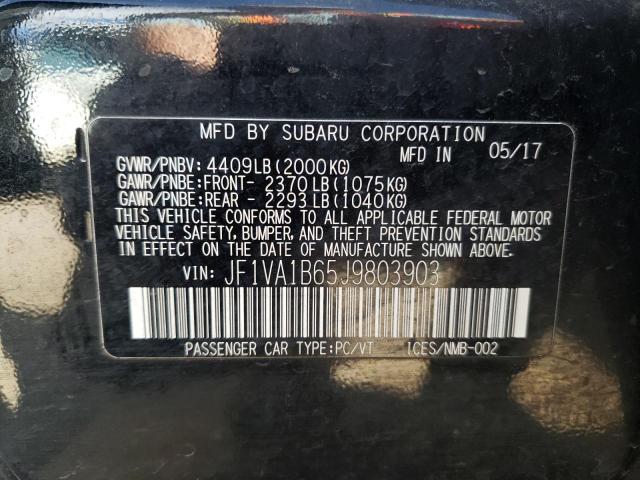 2018 SUBARU WRX - JF1VA1B65J9803903