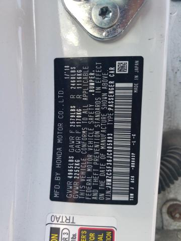 2018 HONDA CLARITY TO - JHMZC5F36JC005893