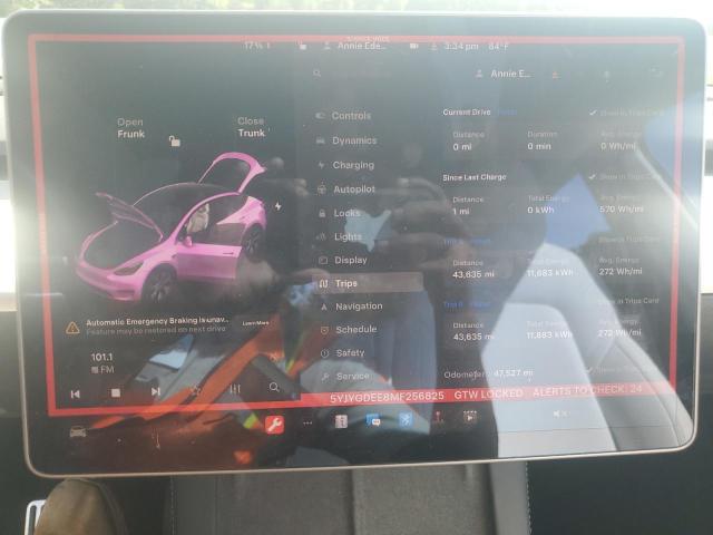 2021 TESLA MODEL Y - 5YJYGDEE8MF256825