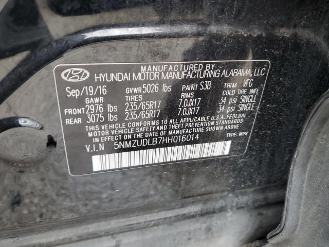 2017 HYUNDAI SANTA FE S - 5NMZUDLB7HH016014