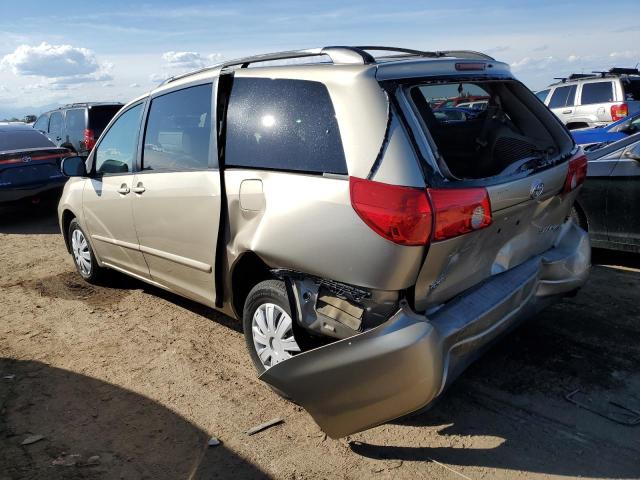 TOYOTA SIENNA CE 2007 gold sports v gas 5TDZK23C37S065029 photo #3