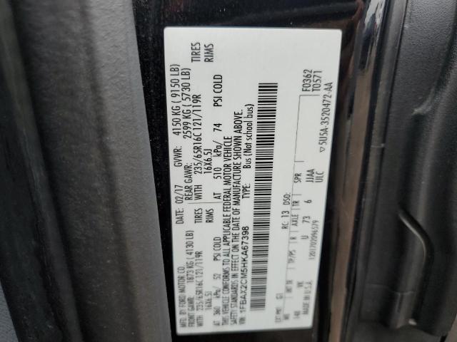 2017 FORD TRANSIT T- - 1FBAX2CM5HKA67398