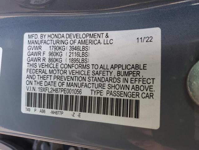 2023 HONDA CIVIC SPOR - 19XFL2H87PE001056