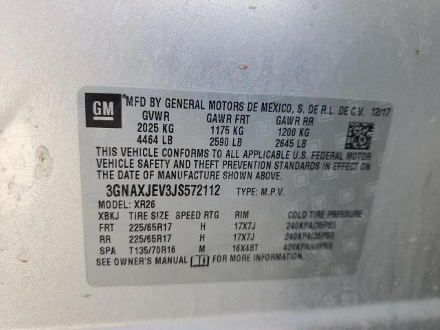 2018 CHEVROLET EQUINOX LT - 3GNAXJEV3JS572112