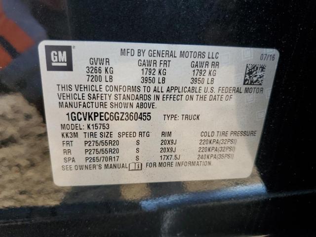 2016 CHEVROLET SILVERADO - 1GCVKPEC6GZ360455