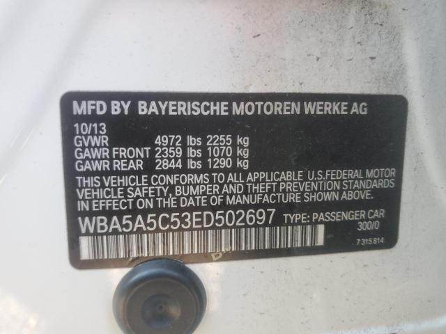 VIN WBA5A5C53ED502697 2014 BMW 5 Series, 528 I no.12