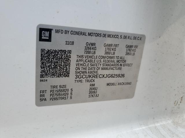 2018 CHEVROLET SILVERADO - 3GCUKRECXJG625926