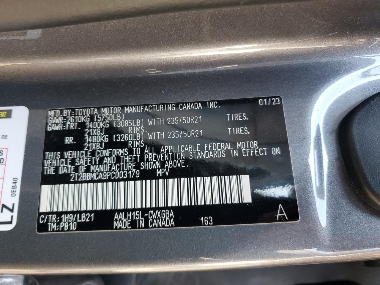 Lot #3311460260 2023 LEXUS RX 350H BA